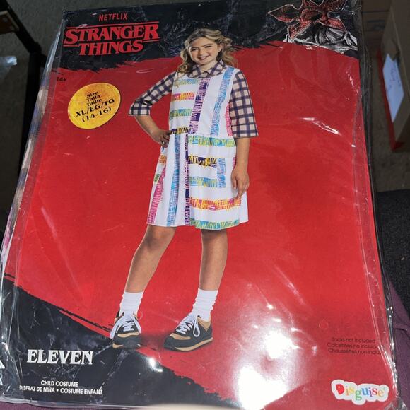 Disguise Licensed Stranger Things Eleven S4 Look Tween Classic Costume 124519 - Picture 5 of 11